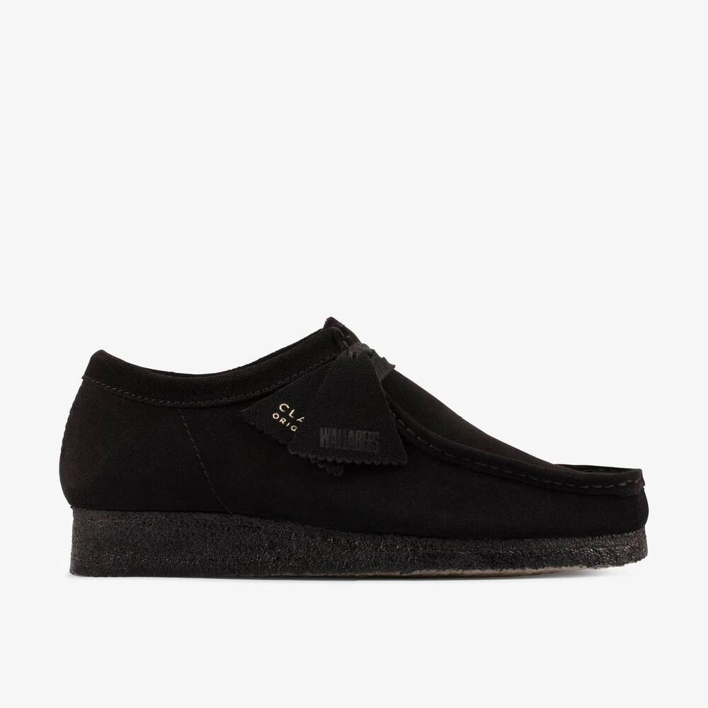 NEW CLARKS women's wallabee boot in black